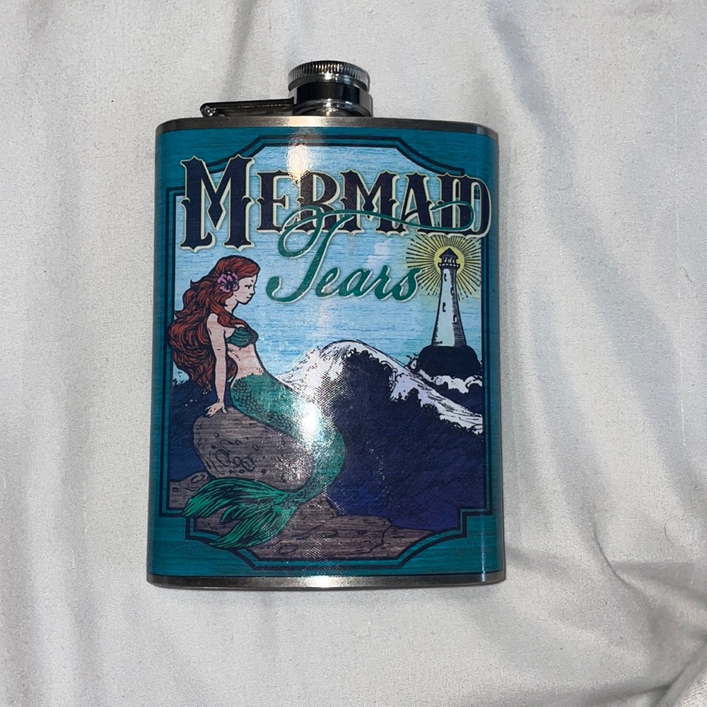 Vintage Mermaid Flask